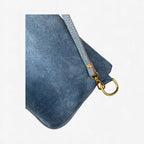 Alice Crossbody Bag, Denim Printed Leather