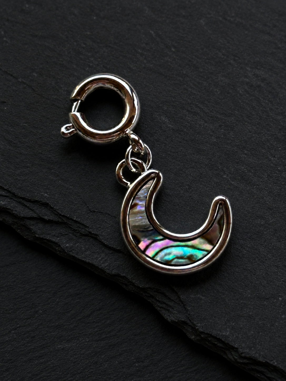 Blue Moon Abalone Charm