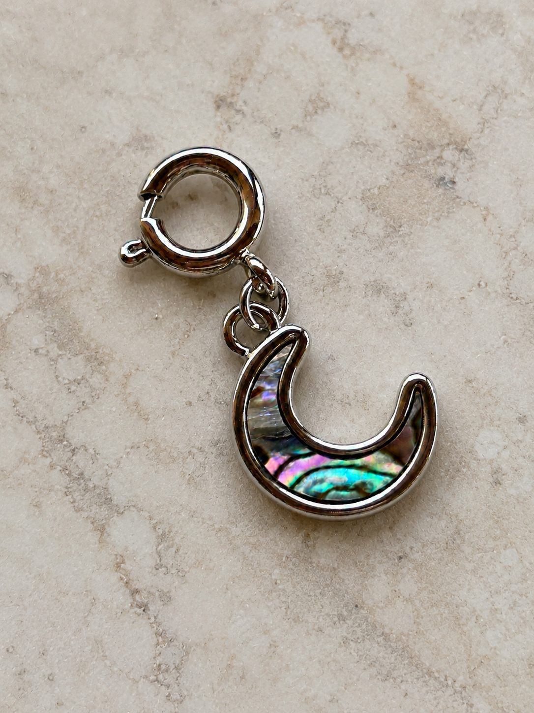 Blue Moon Abalone Charm