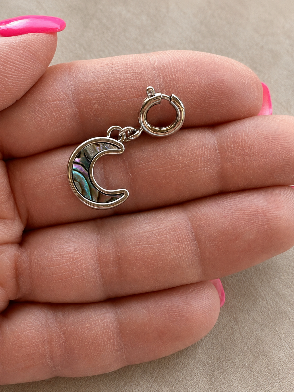 Blue Moon Abalone Charm