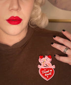 Tweet Heart Brooch by 50's Vintage Dame x Lipstick & Chrome