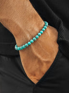 Turquoise Beaded Bracelet - Chain Fit