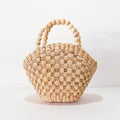 The Capri Beaded Handle Tote