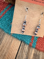 Handcrafted Copper Beaded Dangle Earrings