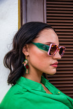 Toucan Hoop Earrings Vibrant