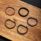 Steel Edge Braided Men's Bracelet