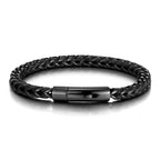 Steel Edge Braided Men's Bracelet