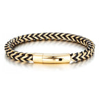 Steel Edge Braided Men's Bracelet