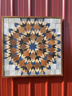 Amish Handmade Barn Quilt Wall Art – Reclaimed Barn Wood – 30.5” x 30.5”