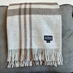 Royal Baby Alpaca Wool Checkered Throw Blanket