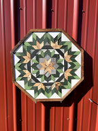 Amish Handmade Barn Quilt Wall Art – Reclaimed Barn Wood – 20.75” x 20.75”