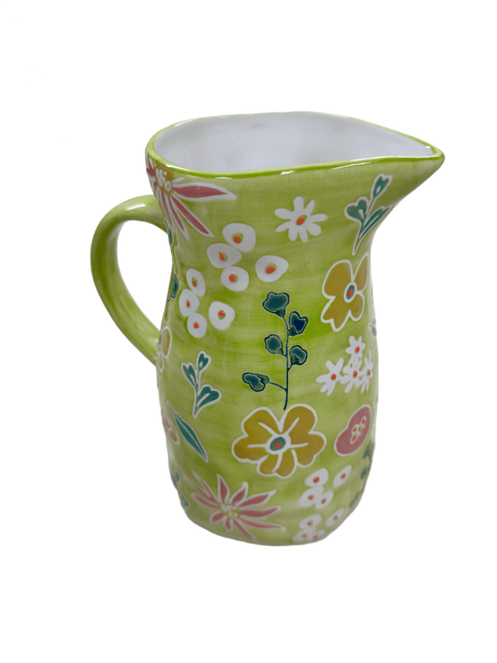 Primavera Handpainted Stoneware Pitcher - Che Cose Belle