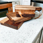 Acacia Charcuterie Boards Set Of 4 8x4.5in Small Serving Boards With Jute Hangs