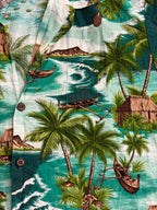 Blue Hawaii Mens Outrigger Hawaiian Shirt Made in Hawaii XL
