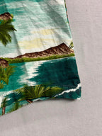 Blue Hawaii Mens Outrigger Hawaiian Shirt Made in Hawaii XL