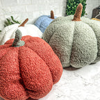 Plush Pumpkin Pillow Decorative Throw Handmade Fall Pumpkin Cuddle Cushion
