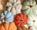 Plush Pumpkin Pillow Decorative Throw Handmade Fall Pumpkin Cuddle Cushion