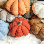 Plush Pumpkin Pillow Decorative Throw Handmade Fall Pumpkin Cuddle Cushion