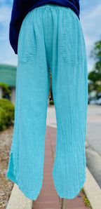 Deloris Pants 100% Cotton Gauze- With Pockets!