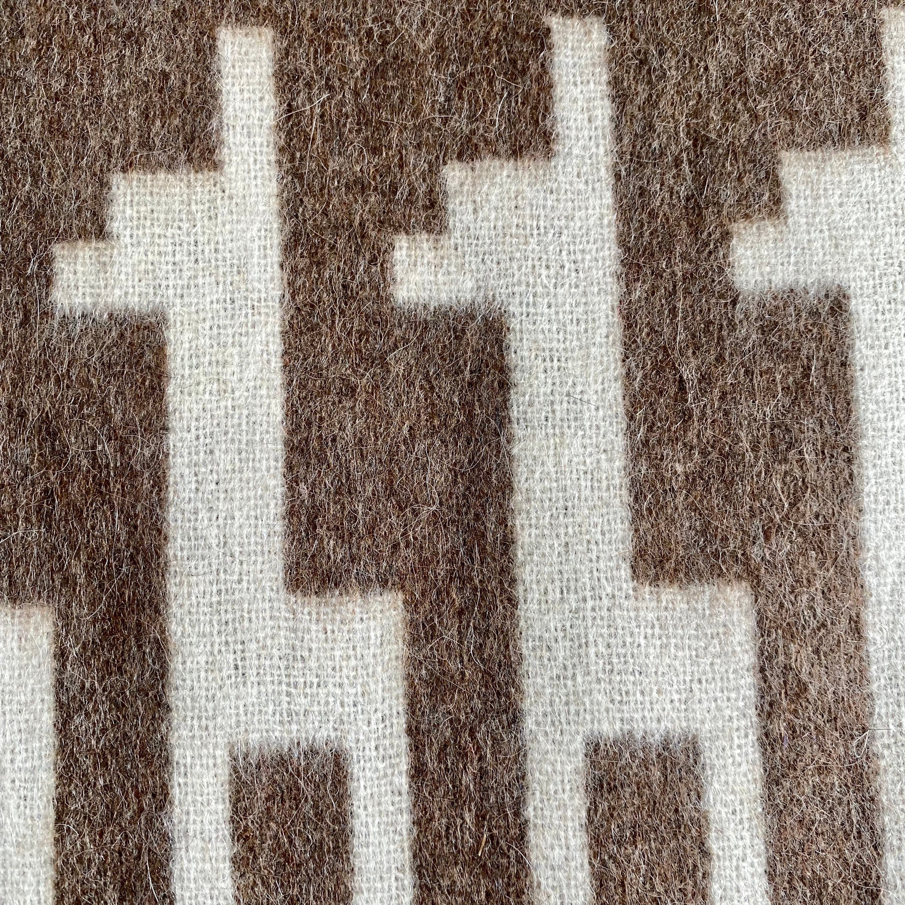 Alpaca Wool Throw Blanket - Alpaca Design