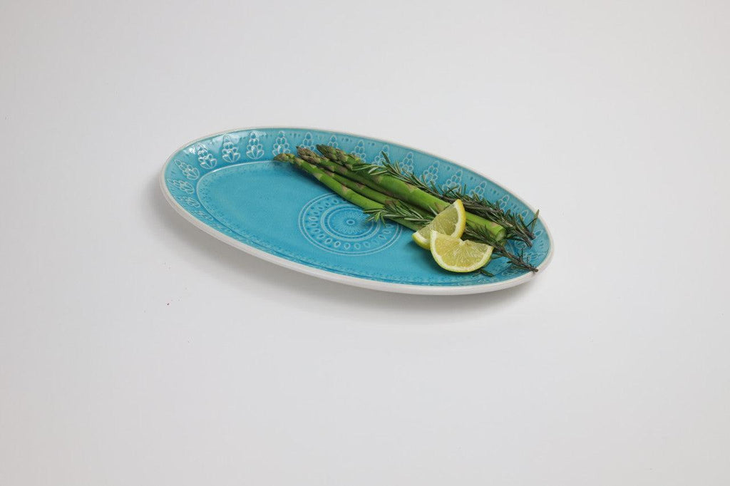 Fez Stoneware Oval Serving Platter - Che Cose Belle