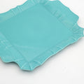 Chloe Square Platter with Handles in Turquoise - Che Cose Belle