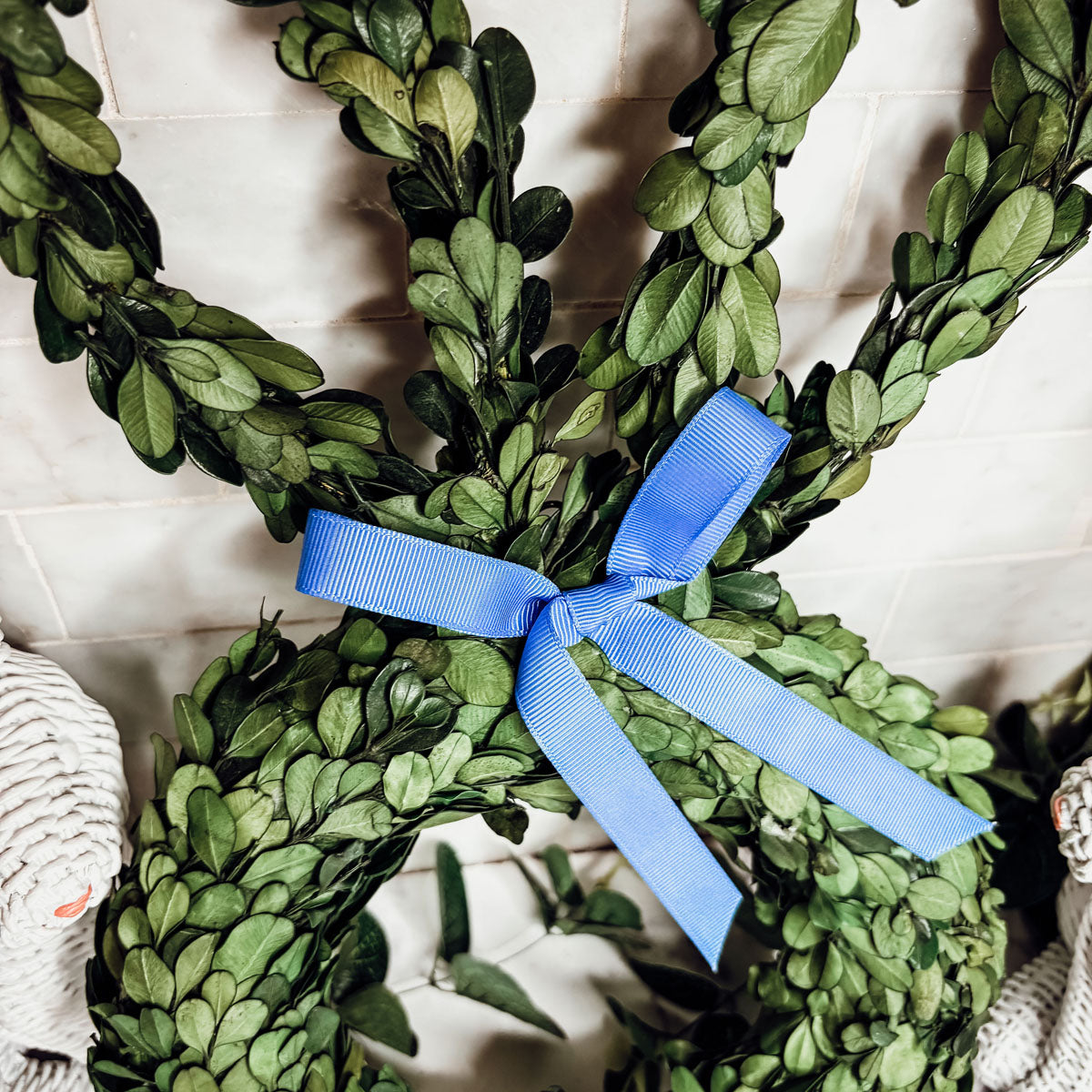 Bunny Wreath Boxwood