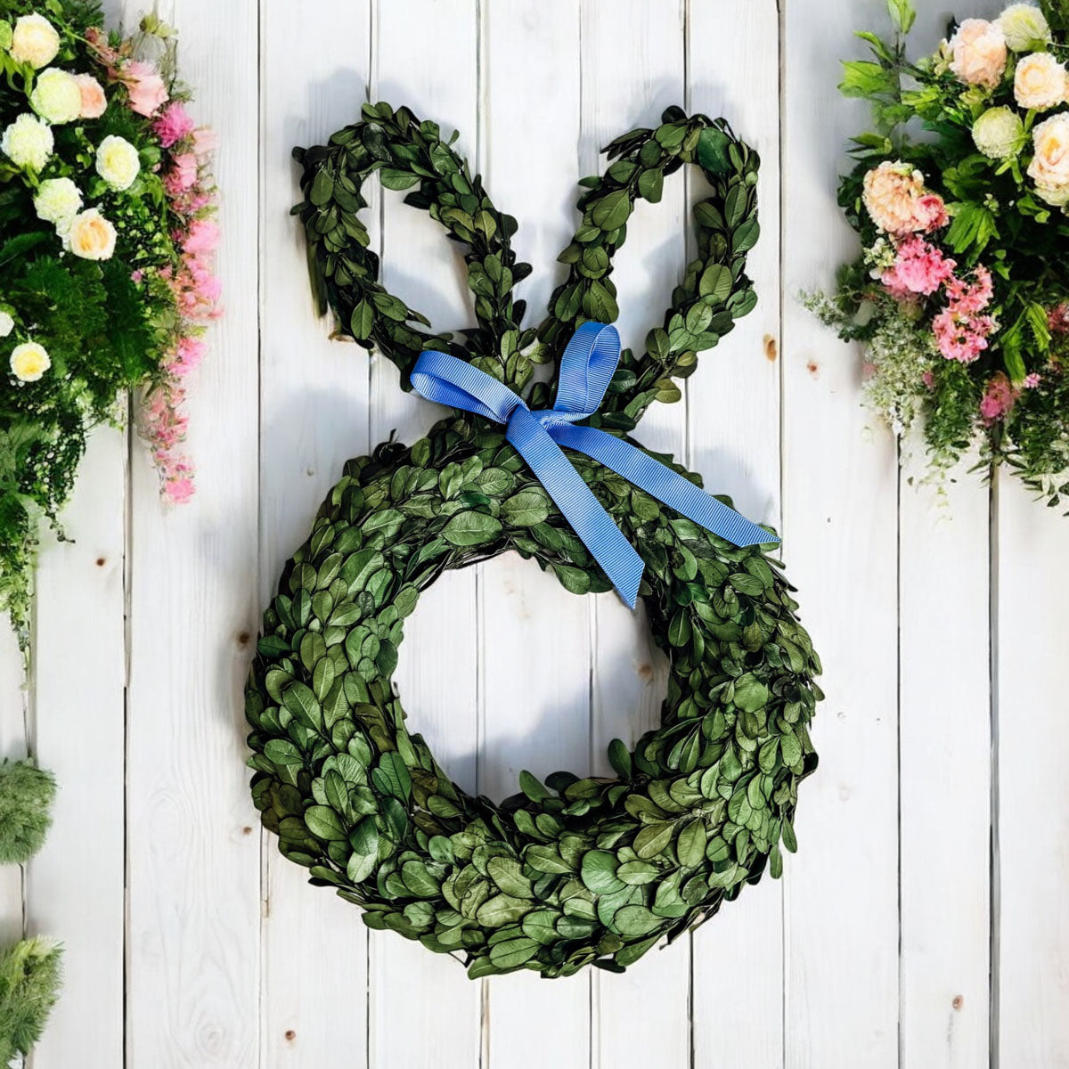 Bunny Wreath Boxwood