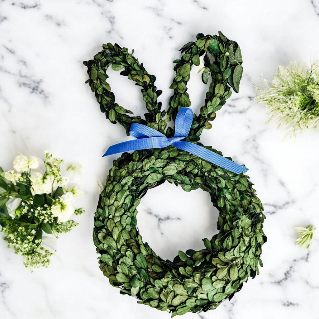 Bunny Wreath Boxwood