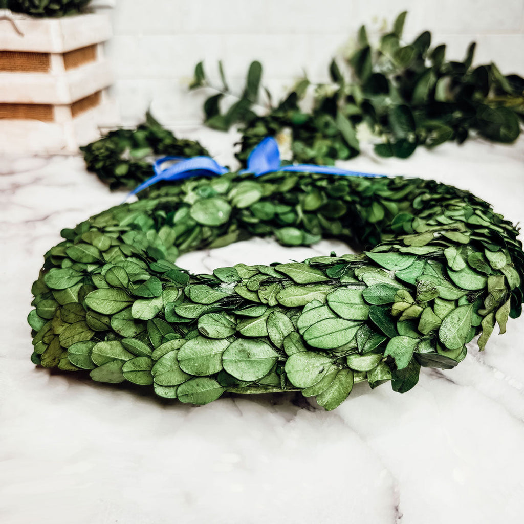 Bunny Wreath Boxwood