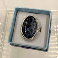 Sterling Silver Bezeled Oval Pietersite Ring - Size 10 - Grounding, Transformative & Insightful