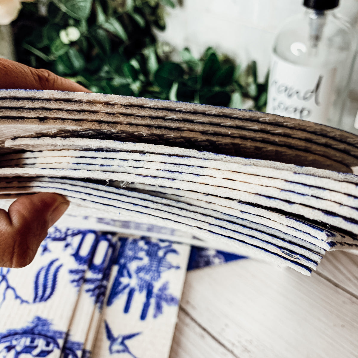 Chinoiserie Eco Kitchen Cloths - Biodegradable Cellulose Cotton, 3 Designs