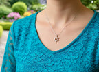 Sterling silver messianic star of david necklace with gold inlayed gold cross at the center crucifix seal of solomon