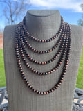 Handcrafted Copper 6mm Beaded Necklace