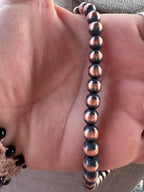 Handcrafted Copper 6mm Beaded Necklace