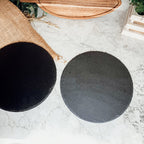 Slate Round 11" Cheese Board Natural Layered Edge Slim 5-6mm