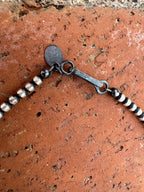 Handcrafted Multi Stone & Sterling Silver 3-5mm Beaded Necklace 18"