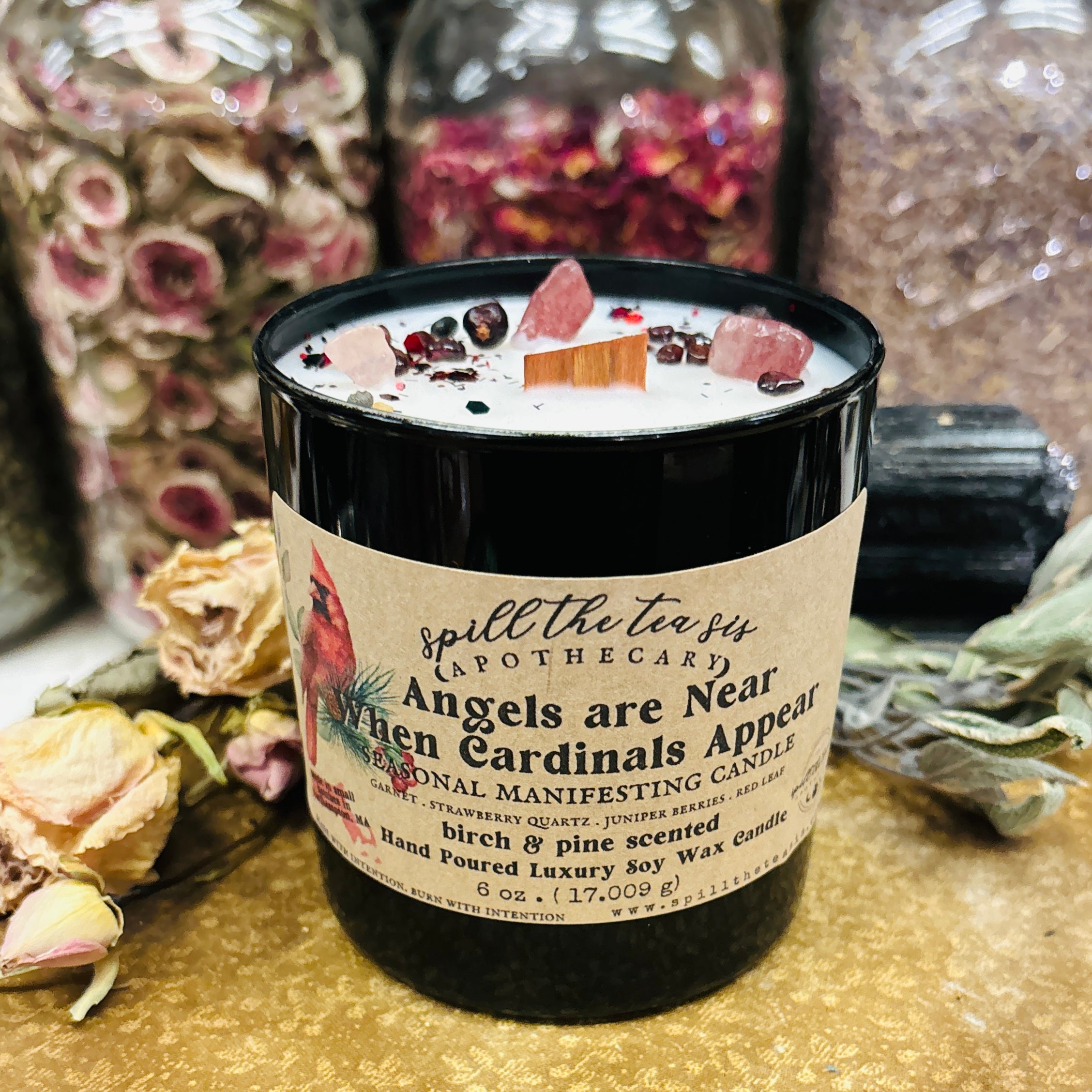 Angels Are Near When Cardinals Appear Candle | Memorial & Intention Candle