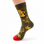 Orange Cat | Cotton Blend Socks
