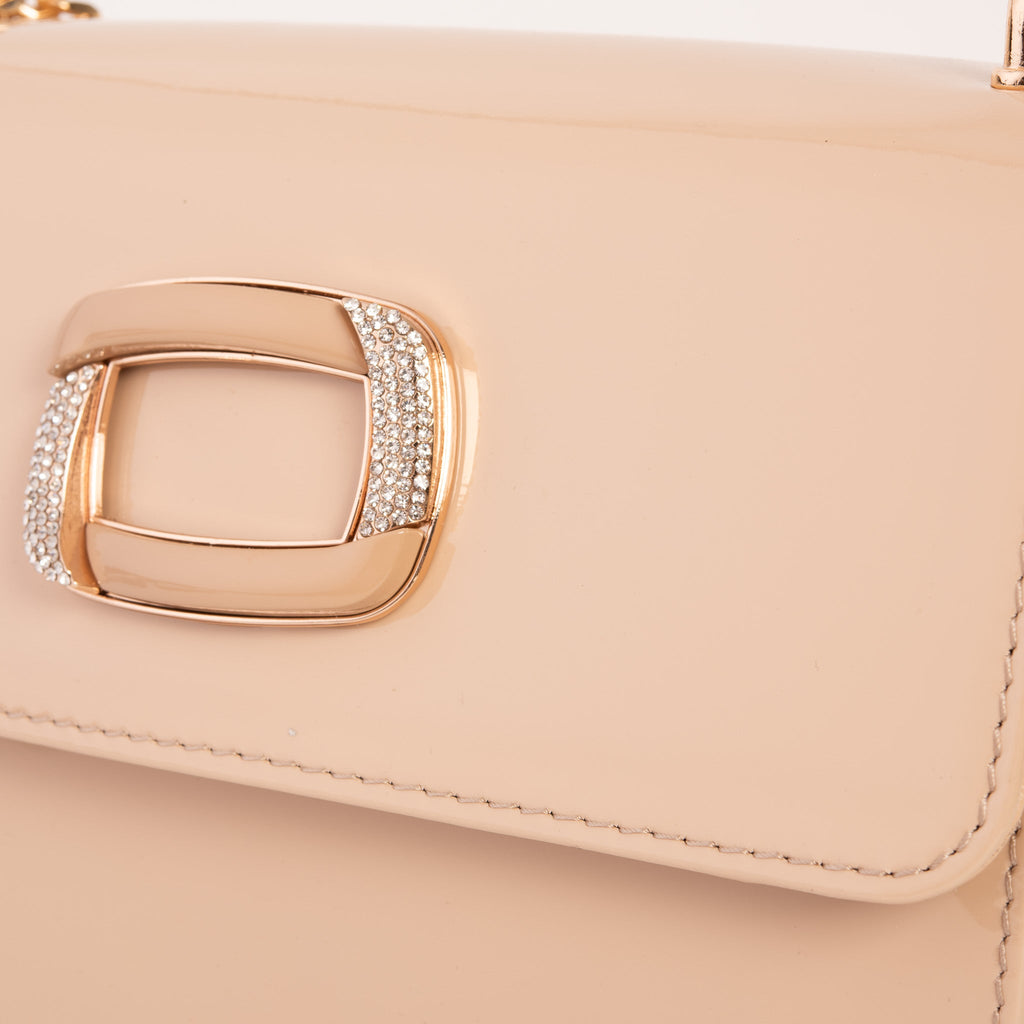The Ferrara Cream Patent Leather Handbag
