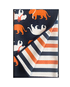 Spirit Tiger in Navy Double-Sided Tea Towel