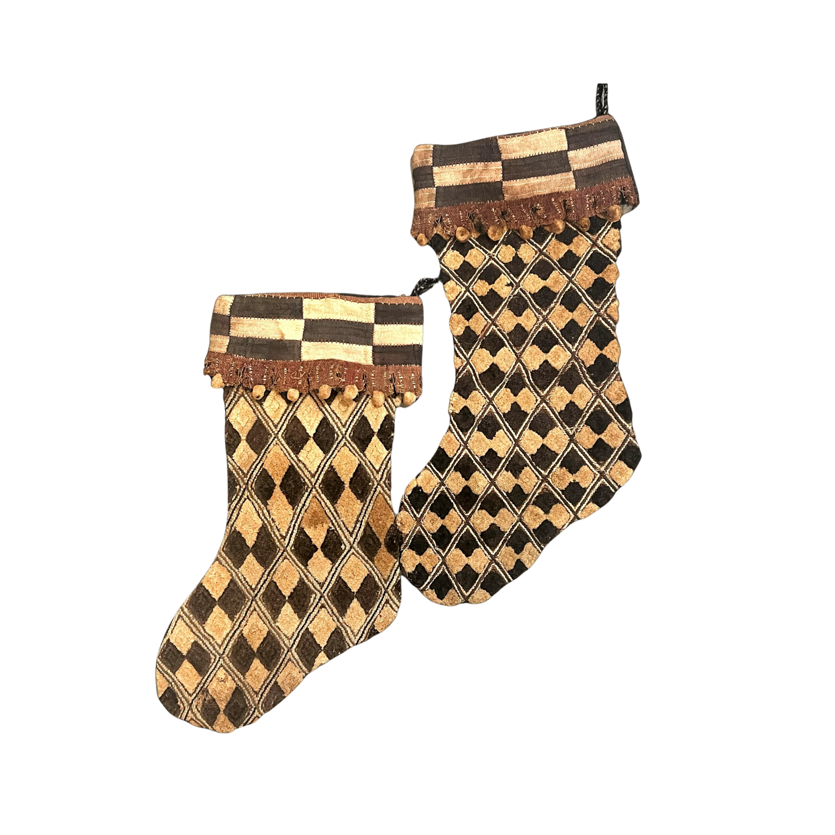 Vintage Kuba Cloth Stockings