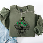 Labradoodle, Adorable Dog, St Patrick's Day, Lucky, Irish Sweatshirt