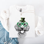 Labradoodle, Adorable Dog, St Patrick's Day, Lucky, Irish Sweatshirt