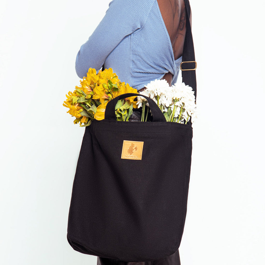 Canvas Carry-All Crossbody Bag for Men & Women | Amani