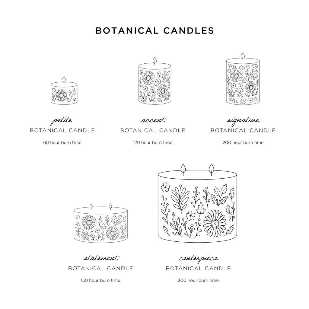 Centerpiece Botanical Candle - Spicy Apple