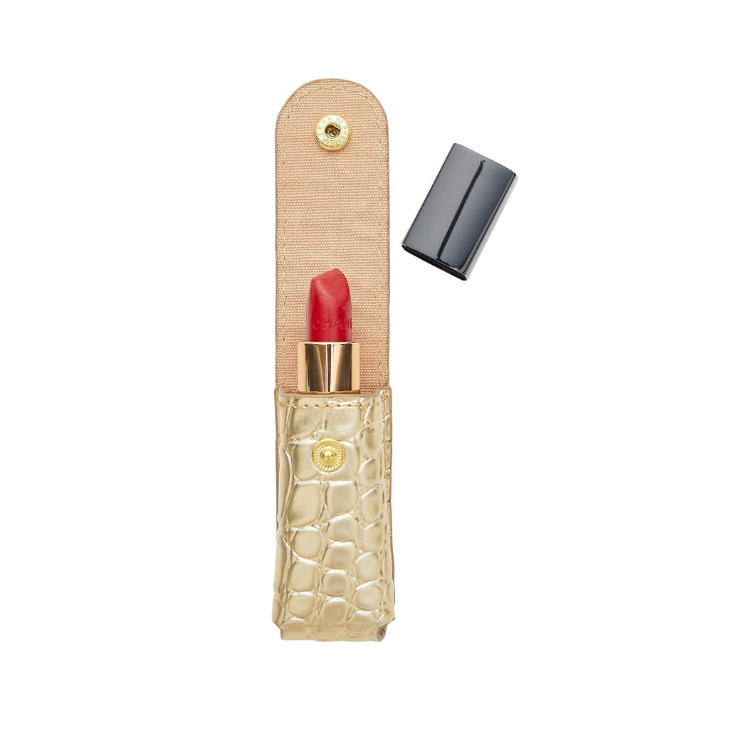 The Smooch Lipstick Holder — Gold Rush Croc