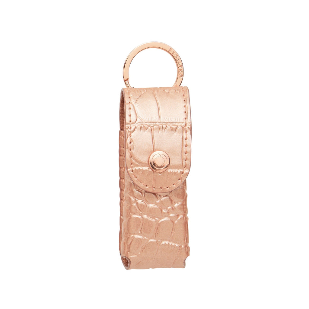 The Smooch Lipstick Holder — Rose Gold Croc