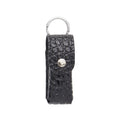 The Smooch Lipstick Holder — Black Croc
