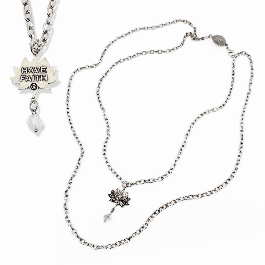 Have Faith Lotus Essential Necklace